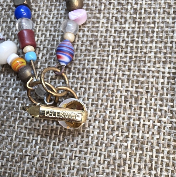 Celebrity Mixed Media Beaded Dangle Earrings with Horse, And Whistle Charms - Picture 4 of 6